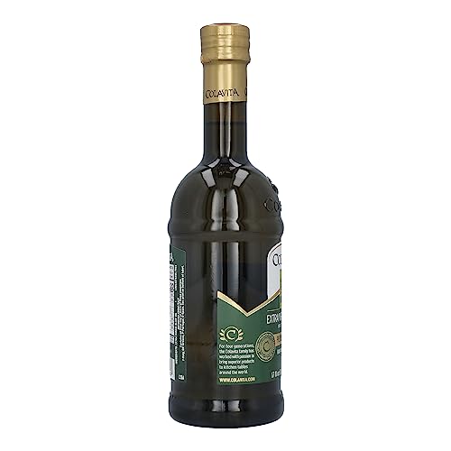Extra Virgin Olive Oil - Colavita - Premium Selection - First Cold Pressed EVOO - 17oz Glass Bottle