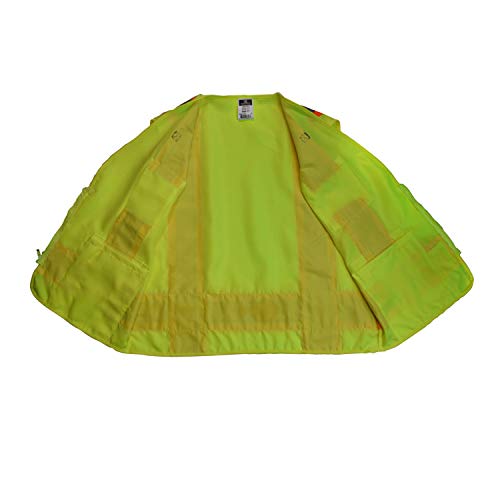 Radians SV62-2ZGT-M Class 2 Two Tone Surveyor Safety Vests, Solid Twill Green, Medium