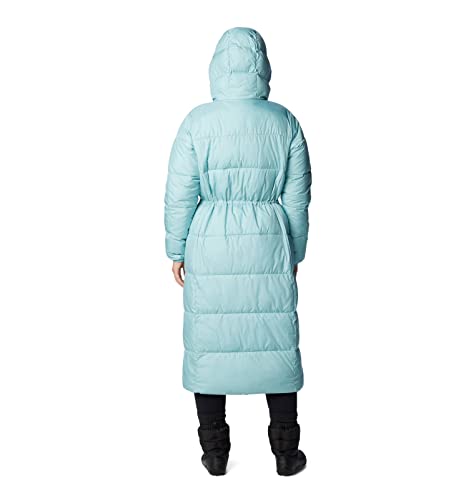Columbia Women's Puffect Long Jacket, Aqua Haze, X-Small