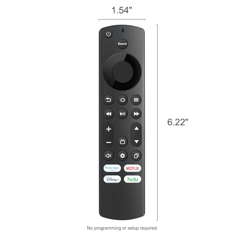 IDGPUW 2 Pack Replacement Remote for Insignia, Toshiba or Pioneer Smart TVs, Requires Compatible Fire Smart TV