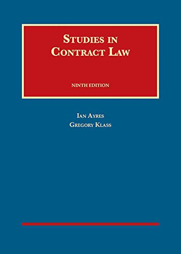 Studies in Contract Law (University Casebook Series)