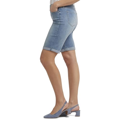 NYDJ womens Briella Roll Cuff Jean | Long Slimming Denim Shorts, Nevin, 0 US