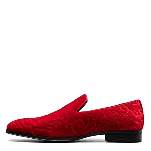 Stacy Adams Men's Saunders Velour Slip On Loafer, Royal Blue, 13