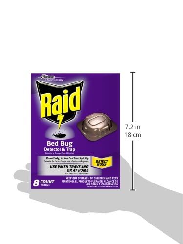 Raid Bed Bug Detector & Trap, 8 ct