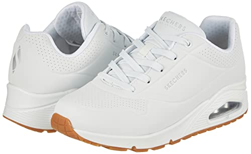 Skechers Women's Uno-Stand on Air Sneaker, Black/White, 9