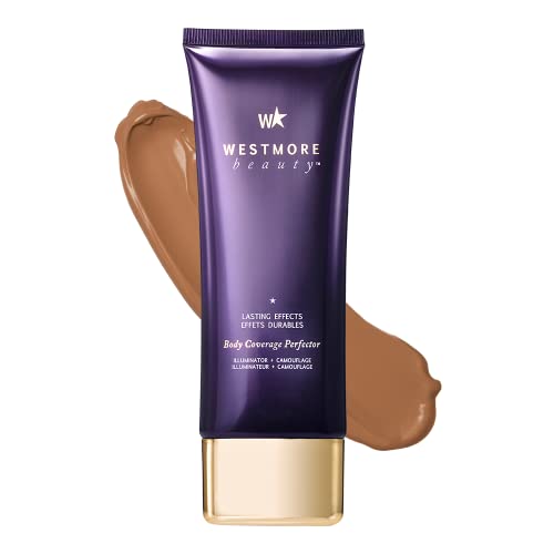 Westmore Beauty Body Coverage Perfector 3.5 Oz (Deep Radiance) - Leg Makeup, Body Makeup, Tattoo Cover Up Makeup Waterproof And Sweat Proof