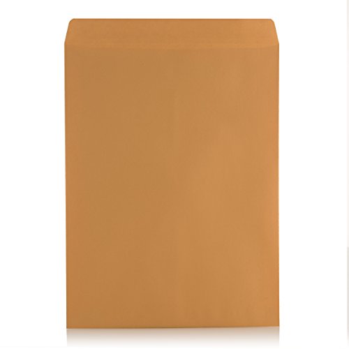 Aimoh 20 10 x 13 Self-Seal Brown Kraft Catalog Envelopes - 28lb, 20 Count, Ultra Strong Quick-Seal, 10x13 inch (39320)