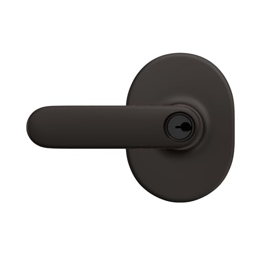 Schlage F170DAV622RMN Davlin Lever with Remsen Trim One Sided Non-Turning Dummy Door Handle, Matte Black