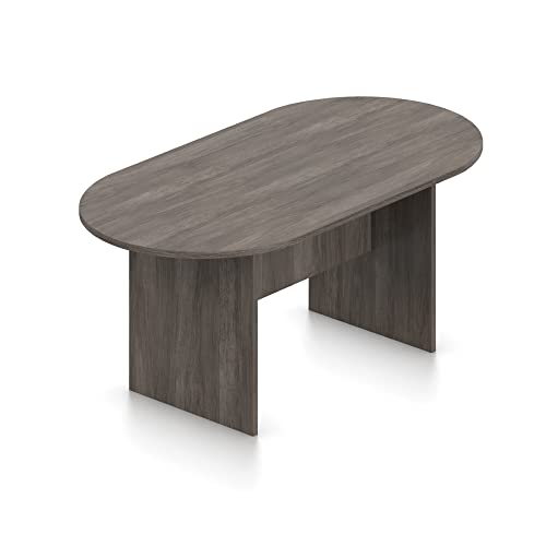 GOF 6FT, 8FT, 10FT Conference Table & Chairs (G10900B) Set, Dark Cherry, Espresso, Artisan Grey, Mahogany, Walnut (6FT Table Only, Artisan Grey)