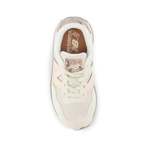 New Balance Kids 237 V1 Lace Up Sneaker, Oyster Pink/Mars RED, 7 US Unisex Big