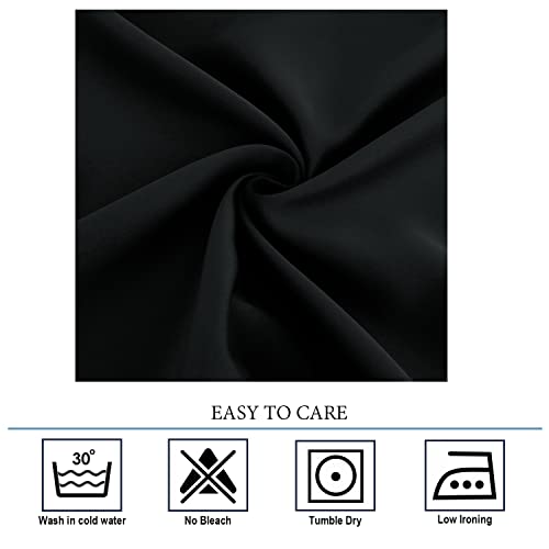 Diraysid Royal Blue Grommet Blackout Curtains for Bedroom Thermal Insulated Room Darkening Curtains Drapes, 38 x 63 inch, 2 Panels