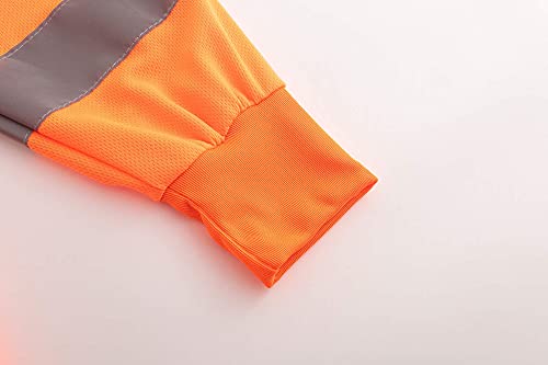 A-SAFETY X Small Black hi vis Long Sleeve Shirt(X-Small)