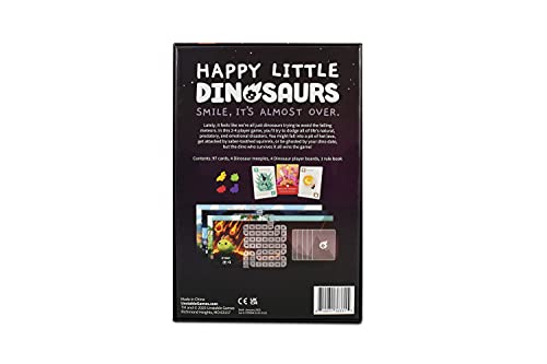 Unstable Games - Happy Little Dinosaurs: 5-6 Player Expansion Pack - Cute card game for kids, teens, & adults - Dodge life’s disasters! - 5-6 players ages 8+ - Great for game night