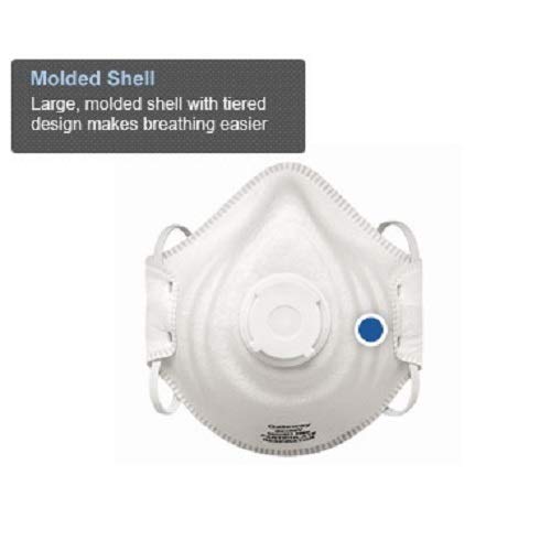 Gateway Safety 80102V PeakFit Vented N95 Particulate Respirator (Box of 10)