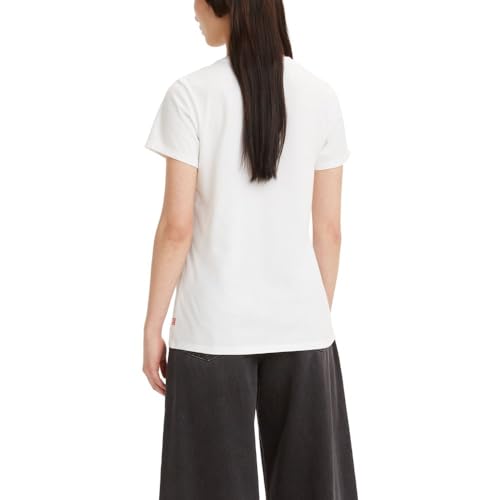 Levi's Women's Size Perfect Crewneck Tee Shirt (Also Available, Evelyn Floral Bw Bright White, 4X-Large Plus