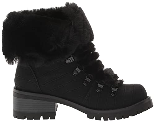 Lugz Women's Adore Fur Classic Chukka Fashion Boot, Black, 11, M