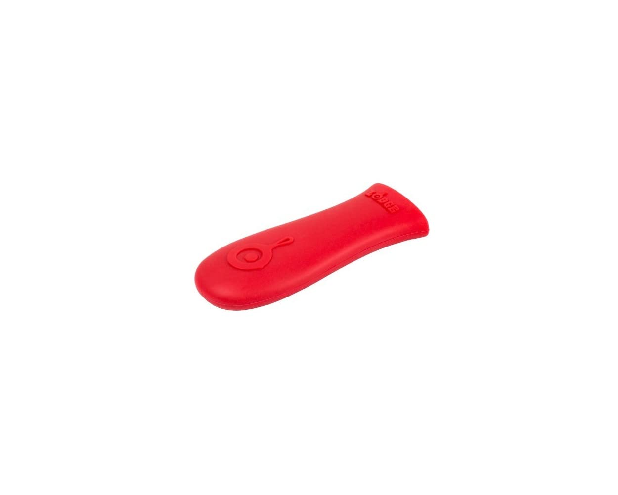 Lodge Cast Iron Round Griddle with Red Silicone Hot Handle Holder, 10.5-inch
