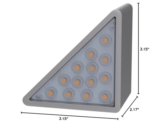 VOLISUN Solar Stair Lights 6 Pack, Solar Step Lights Outdoor Waterproof IP67, LED Outdoor Step Lights, Solar Outdoor Lights Decor for Garden Stair, Deck, Front Step, Front Porch and Patio (Warm White)