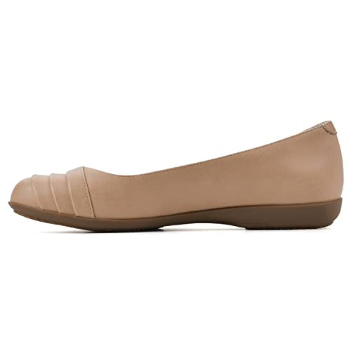 CLIFFS BY WHITE MOUNTAIN Clara Women's Ballet Flat, Dkblue/Fabric, 9.5 W