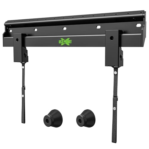 USX Mount UL Listed TV Mount Low Profile for Most 26-60" Flat Screen LED, LCD, Curved TVs, TV Wall Mount Bracket Tilt VESA 400x400mm- Up to 99lbs, Quick Lock and Release to Mounts on 12" 16" Stud