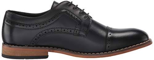 Stacy Adams Boys' Dickinson Cap-Toe Oxford, Cognac, 12 M US Big Kid