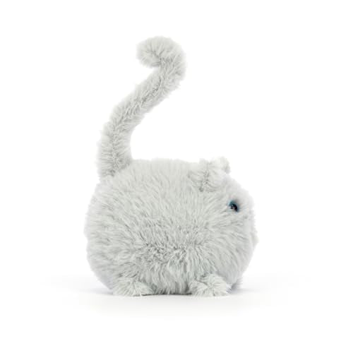 Jellycat Kitten Caboodle, Grey Stuffed Animal, 4 inches - Cats and Kittens Plush Toy - Classic Children's Gift