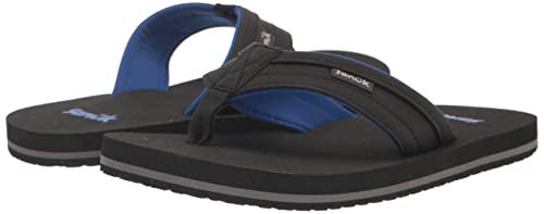Sanuk Ziggy Flip-Flop, Black, US 2-3 Unisex Little Kid