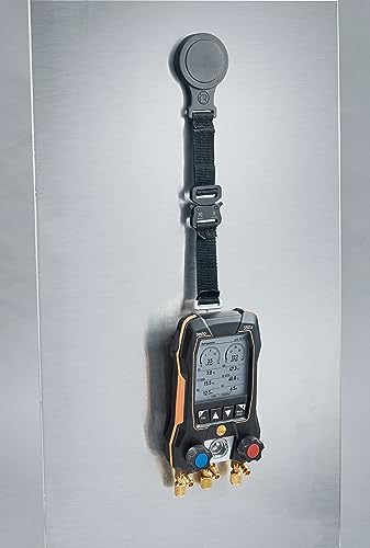 testo 550s AC Manifold Gauge Set – Manifold Gauges Hvac and Refrigeration – Incl. 2x testo 115i Pipe Clamp Thermometer, 1x testo 552i Micron Gauge and a Set of 3 Hoses – with Bluetooth