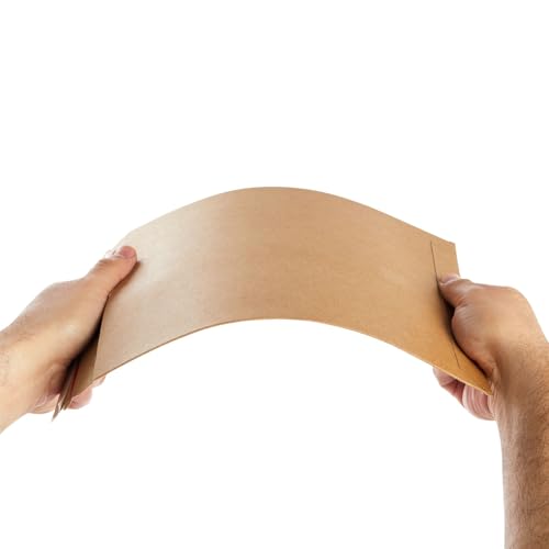 Juvale 25-Pack Stay Flat Rigid Cardboard Mailers 9 x 11.5 Inch - 450 GSM Brown Paper Comic Book Mailers Envelopes with Peel and Seal Closure for Mailing