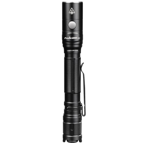 Fenix LD22 v2.0 AA Flashlight, 800 Lumen Rechargeable Penlight for EDC, Compatible with 2X AA Batteries with LumenTac Battery Organizer
