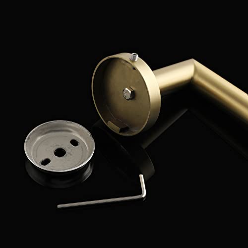 Alise Hand Towel Holder Towel Ring for Bathroom Lavatory,Gold Towel Bar Towel Hanger Wall Mount SUS304 Stainless Steel Towel Rack,Brushed Gold Finish,GKN280-G