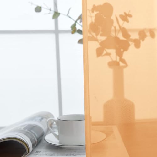 SpaceDresser Basic Rod Pocket Sheer Voile Window Curtain Panels Red 1 Pair 2 Panels 52 Width 84 Inch Long for Kitchen Bedroom Children Living Room Yard(Red,52 W x 84 L)