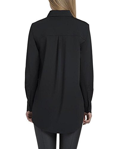 Lyssé womens Schiffer Button Down Shirt, Black, X-Small US
