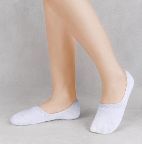 Leotruny 6 Pairs Unisex Thick Cushion Athletic Cotton Non Slip Low Cut Flat Liner No Show Socks (Medium, C01-Black/White/Light Gray)