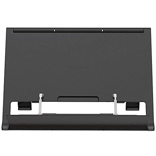 Readaeer Portable Book Stand Free Angle Adjustable Book Holder for Thick Textbook Collapsible Lightweight Book Rest (Black)