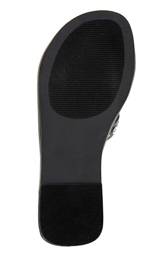 Kenneth Cole Women's Women's JULA Stud Flat Sandal, EGRET, 10