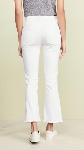 FRAME Women's Le Crop Mini Boot Cut Jeans, Blanc, White, 23