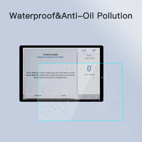 Carwiner Screen Protector for 2021-2024 2025 Ford F-150 12In Navigation Display Tempered Glass F150 SYNC4 Touchscreen Protector Accessories (HD)