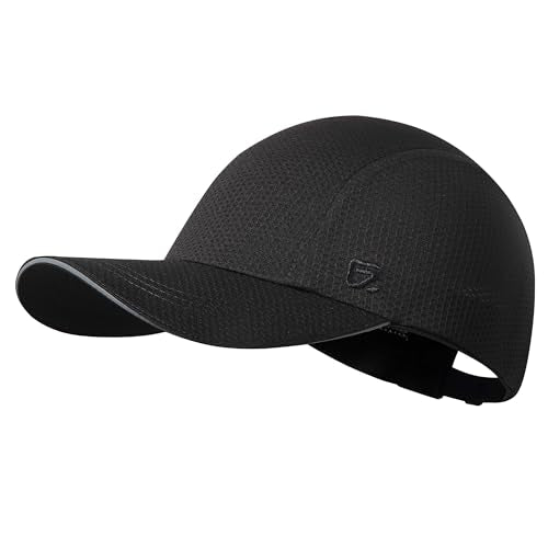 GADIEMKENSD Women's Race Day Running Hat Performance Mesh Baseball Cap - Excellent Ventilation, Lightweight, Reflective Safety Ponytail Hats for Exercise Golf Hiking Beach Workout Gym Yellow