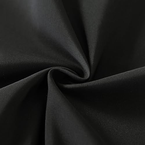 WhatsBedding Standard Size Pillowcases Set of 2, 20x26 Cotton Pillow Case with Envelope Closure, Soft & Breathable Pillow Covers for Bed, Black