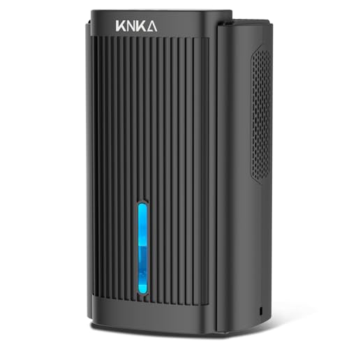 Dehumidifier,95 OZ Water Tank, (850 sq. ft) Quiet Dehumidifier for Basement, Bathroom, RV, Closet, Bedroom with Auto Shut Off, Sleep Mode,7 Colors LED Light, Dehumidifiers for Home (Black)