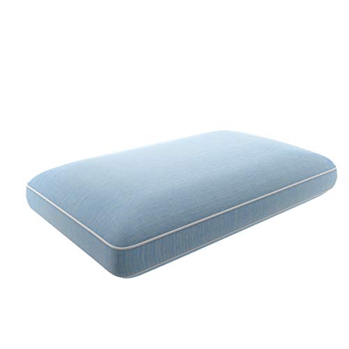 Serta Perfect Sleeper Copper Infused Memory Foam Pillow, Oversized Traditional, 1 Count (Pack of 1),White, 25-Inch (Length) by 16-Inch (Width) by 5.50-Inch (Height)