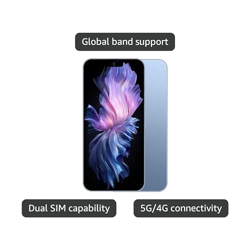 A SLICE RED 14PROMA X Unlocked Cell Phone,Long Battery Life 6.82" HD Screen Unlocked Phones,Android14 16+512GB Smartphone with 128G Memory Card,Dual SIM/Fingerprint Lock/Face ID/GPS (Blue)