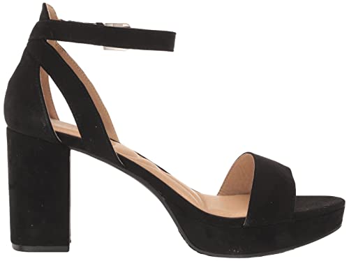 CL by Chinese Laundry Women's Go On 2 Platform Dress Sandal, Black Super Suede, 8 W US