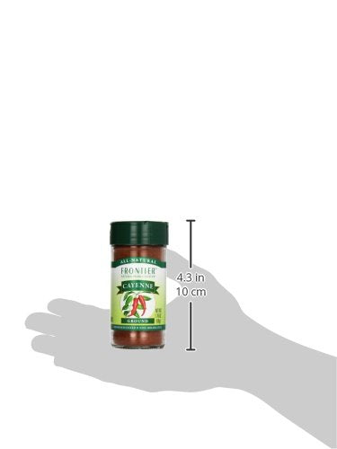 Frontier Co-op Ground Red Cayenne Chili Pepper 75,000 Hu, 1.76 Ounce Bottle, Turn Up The Heat in Your Ethnic Recipes, Kosher