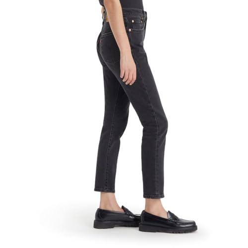 Levi's Women's 501 Skinny Jeans, (New) Black Worn in, 24