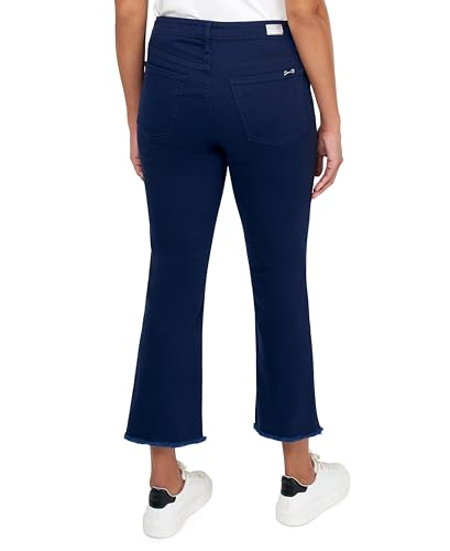 Seven7 Women's Misses Kick Flare, Navy Blue