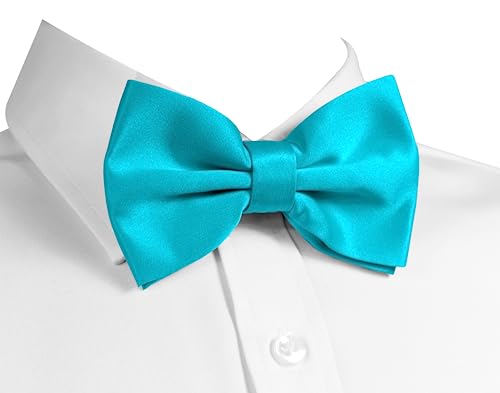 trilece Bow Ties for Men - Men's Solid Pre-tied Clip on Bowties for Formal Wear - Adjustable Bow Tie - Bow ties for Woman (Neon Green)