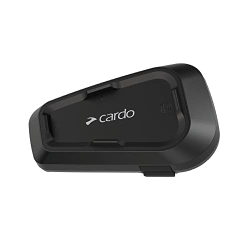 Cardo Spirit HD Motorcycle Bluetooth Communication Headset - Black, Single Pack & 45mm Audio Set, Works with Most Helmet Communicators (Single Pack)