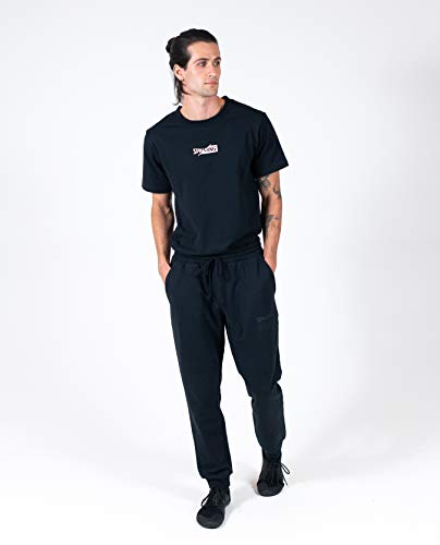 Spalding Men's Activewear Branded Jogger Sweatpant, Black, S
